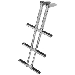 Трап дайверский телескопический складной 3 черные ступени 385 мм (040186BT, 10269552)